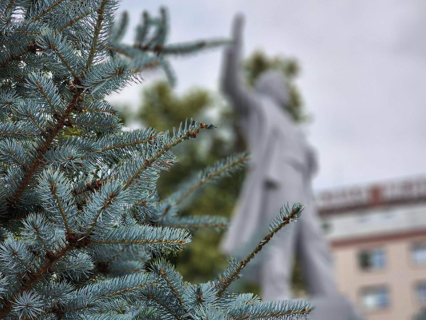 королёв, благоустройство, сквер у проходной ркк энергия, обновленный памятник ленину,
