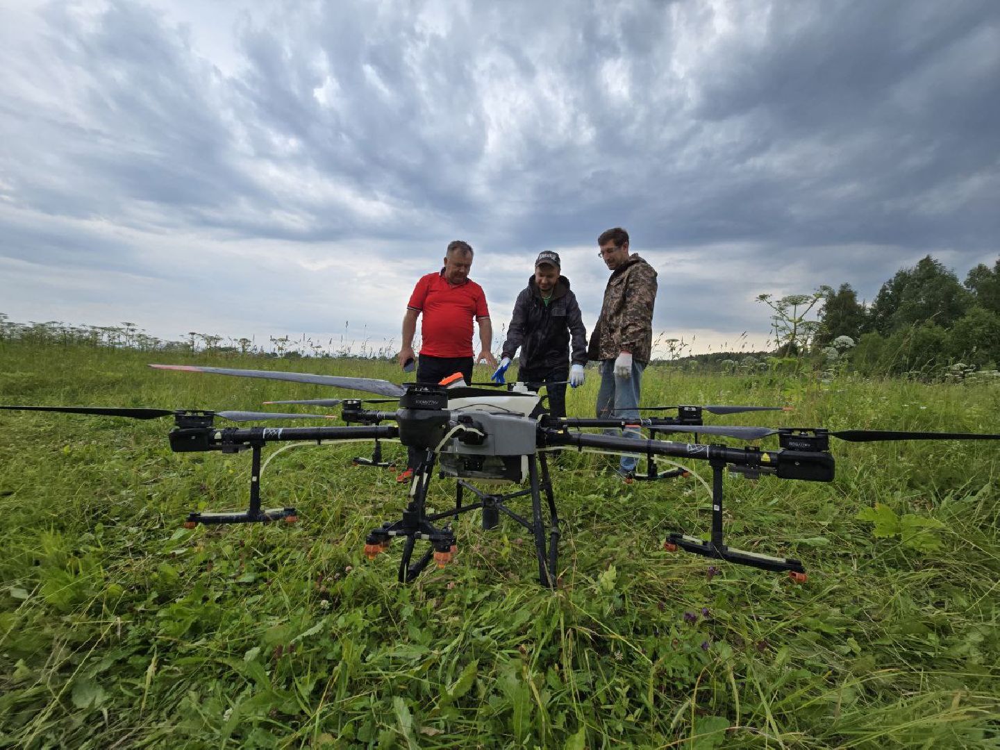 можайск, можайский муниципальный округ, подмосковье, борьба с борщевиком, борщевик Сосновского , дроны, современные технологии, экология,