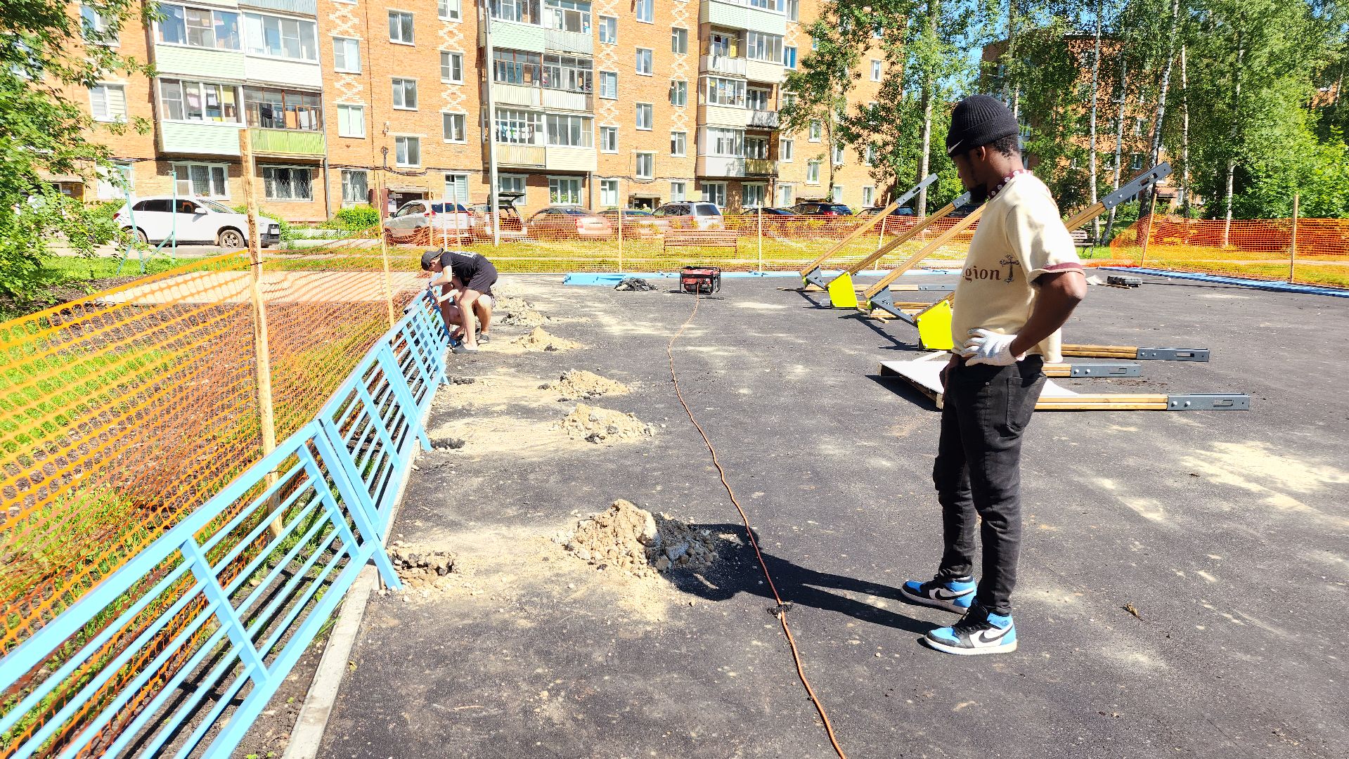 волоколамск, установка детской площадки, благоуйстройство,