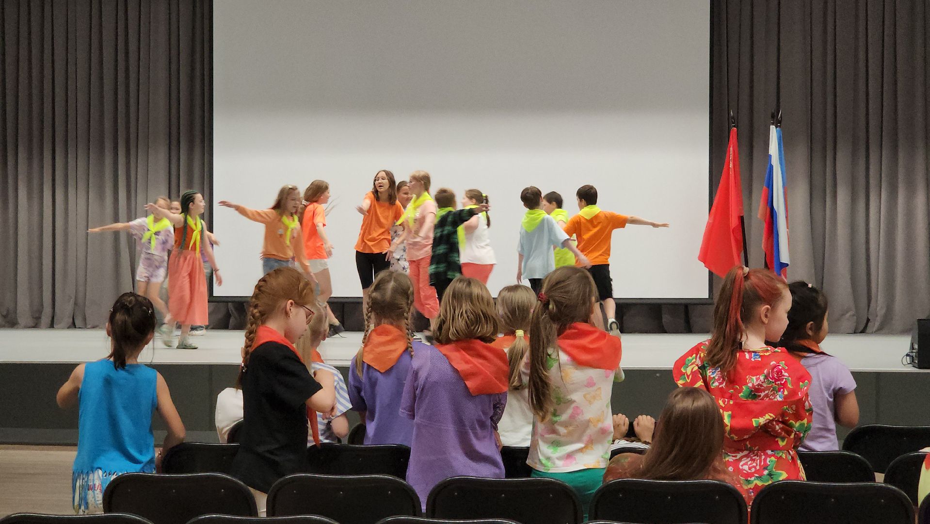 Летний лагерь , Школа , Лобня, Закрытие летнего лагеря ,