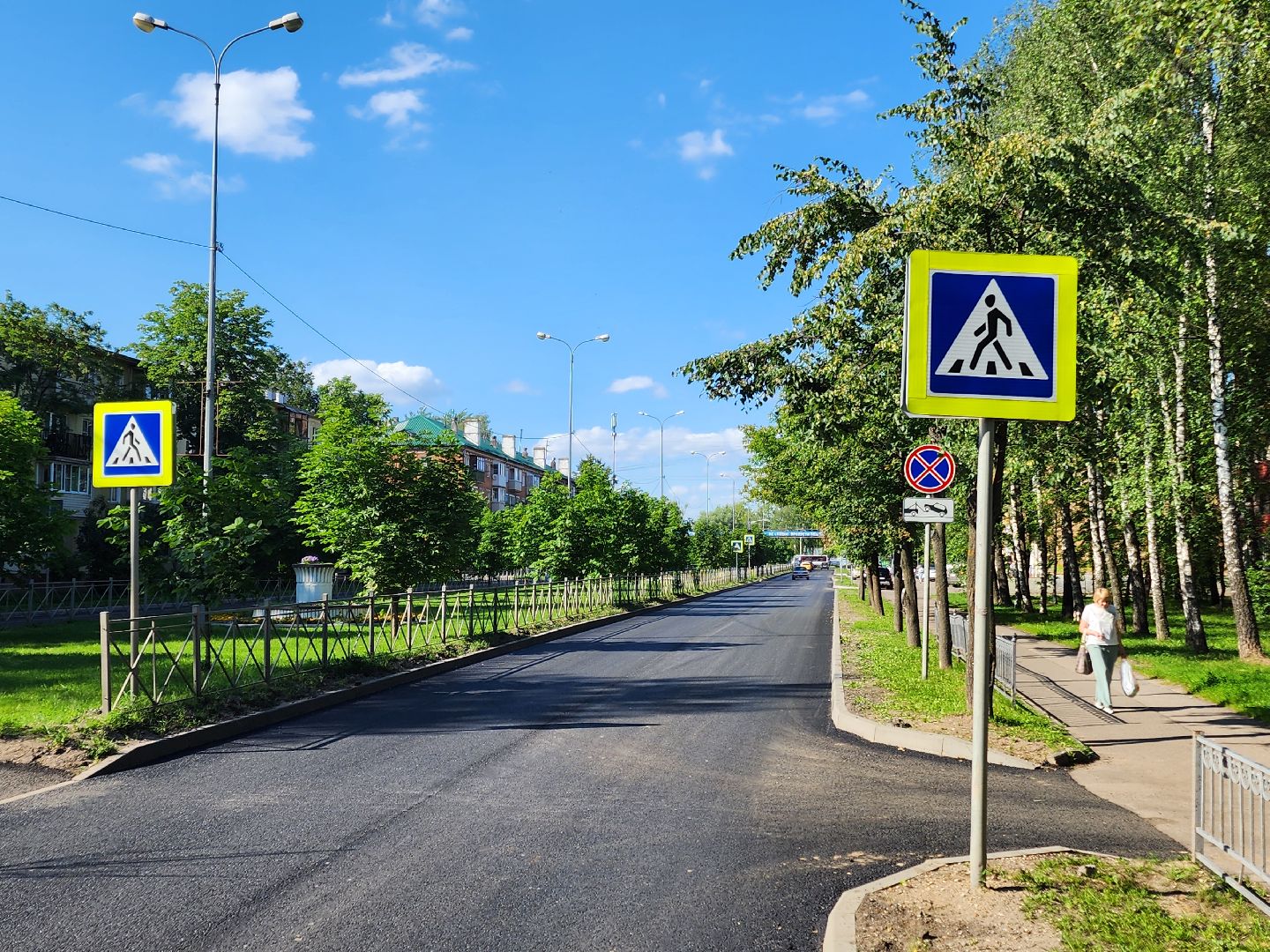 чехов, улица молодежная, ремонт дороги, замена покрытия, дорожный ремонт, новые бордюры, госпрограмма московской области, развитие дорожного комплекса,