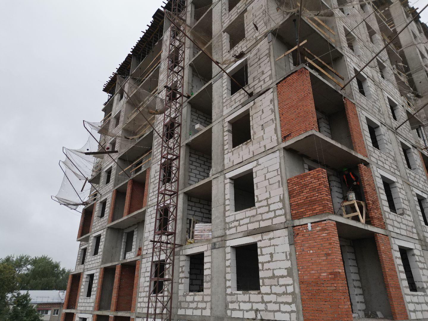 видео с коптера, дом для переселенцев подольск, переселение жителей из аварийного жилья,