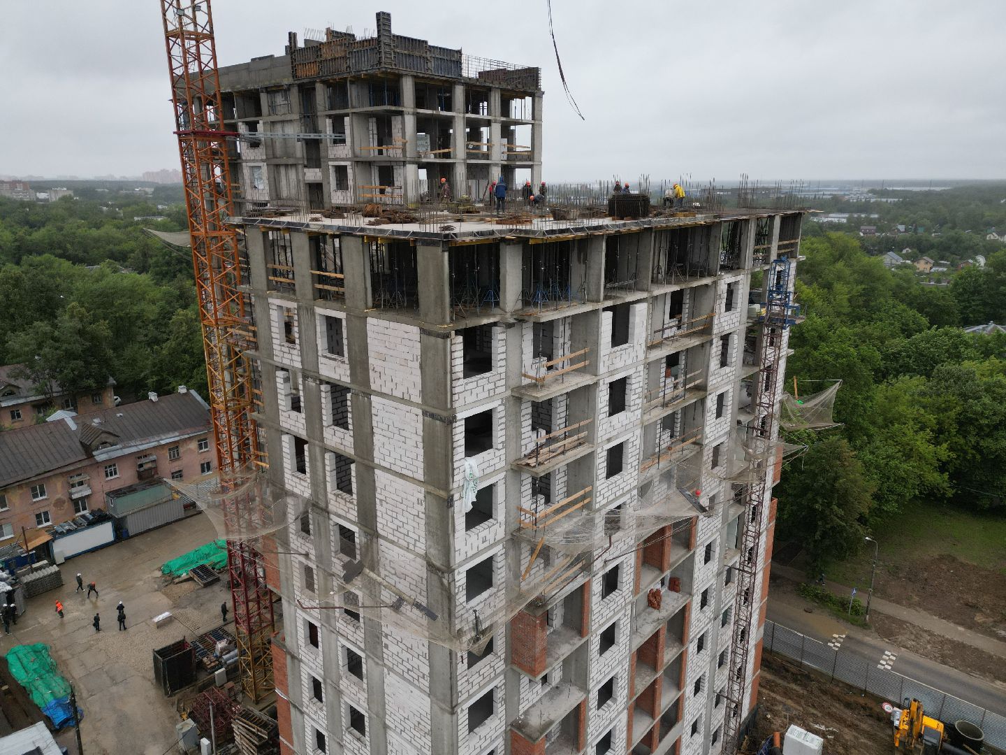 видео с коптера, дом для переселенцев подольск, переселение жителей из аварийного жилья,