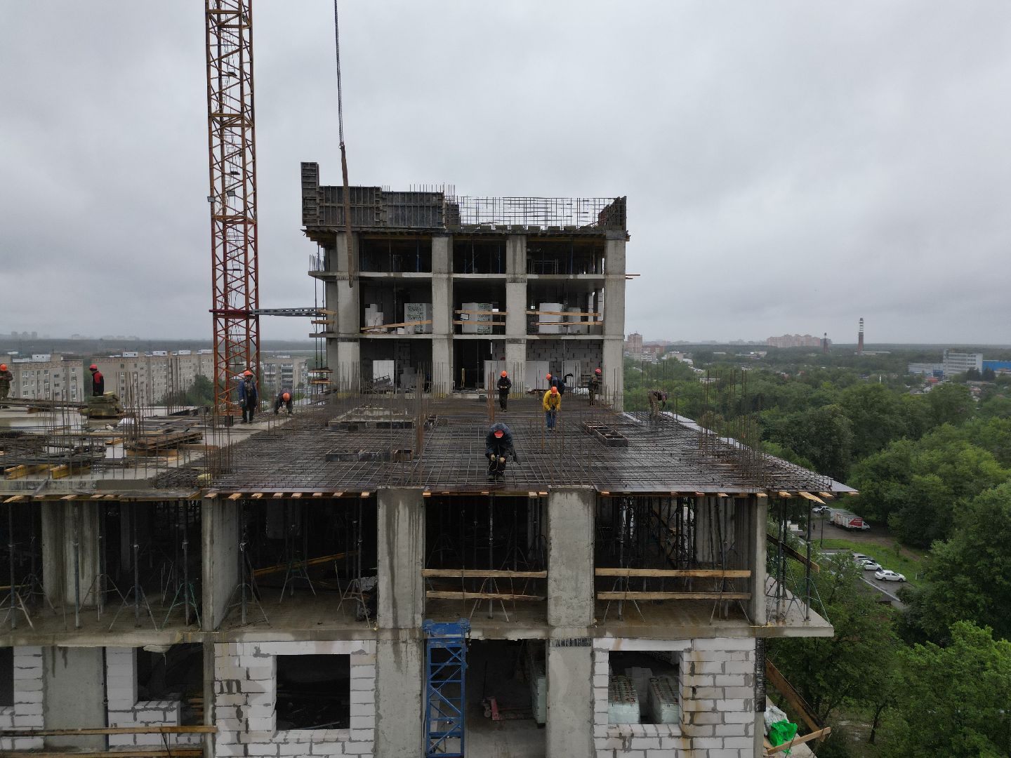 видео с коптера, дом для переселенцев подольск, переселение жителей из аварийного жилья,
