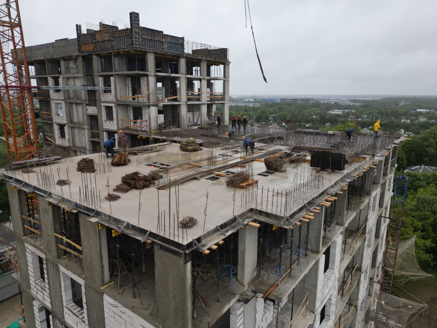 видео с коптера, дом для переселенцев подольск, переселение жителей из аварийного жилья,