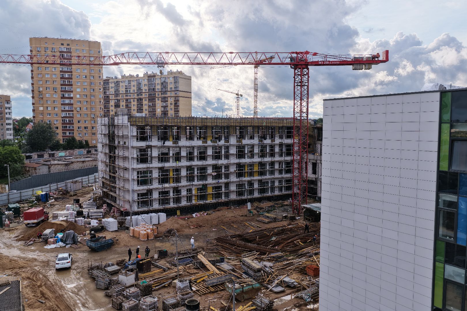 видео с коптера, школа в одинцове, новая школа в звенигороде,