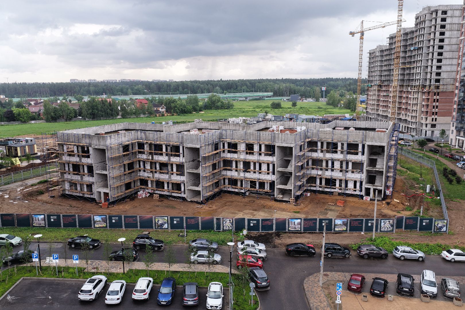 видео с коптера, детский сад в одинцове,