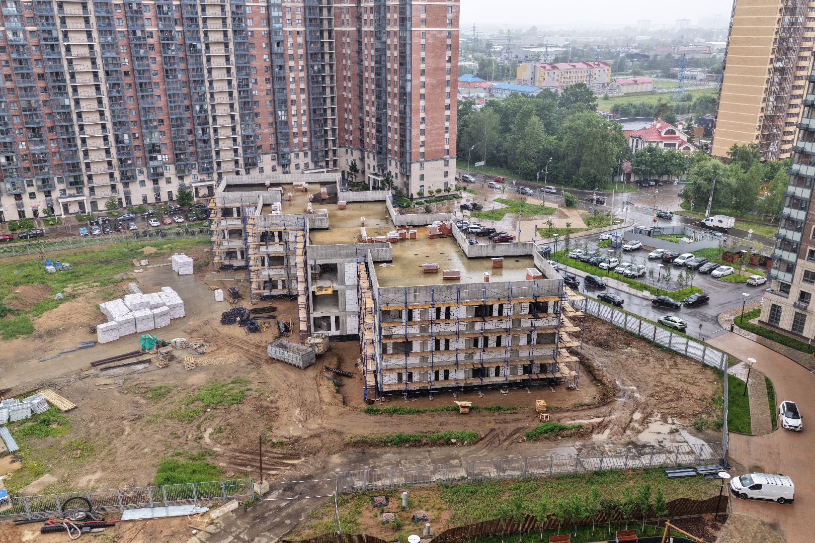 видео с коптера, детский сад в одинцове,