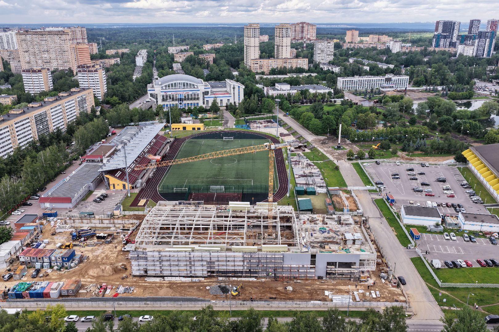 видео с коптера, акватермальный комплекс в одинцове,
