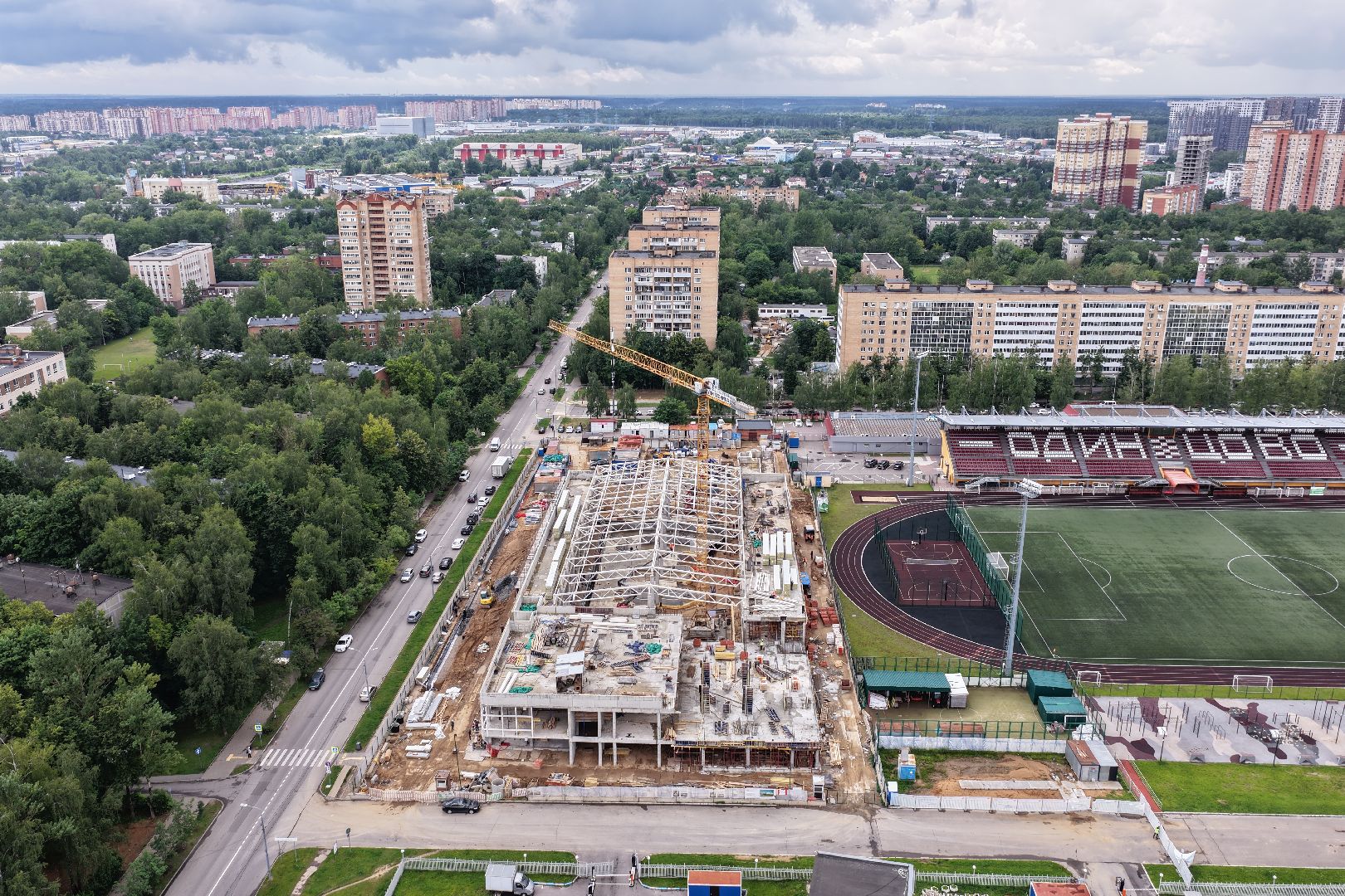 видео с коптера, акватермальный комплекс в одинцове,