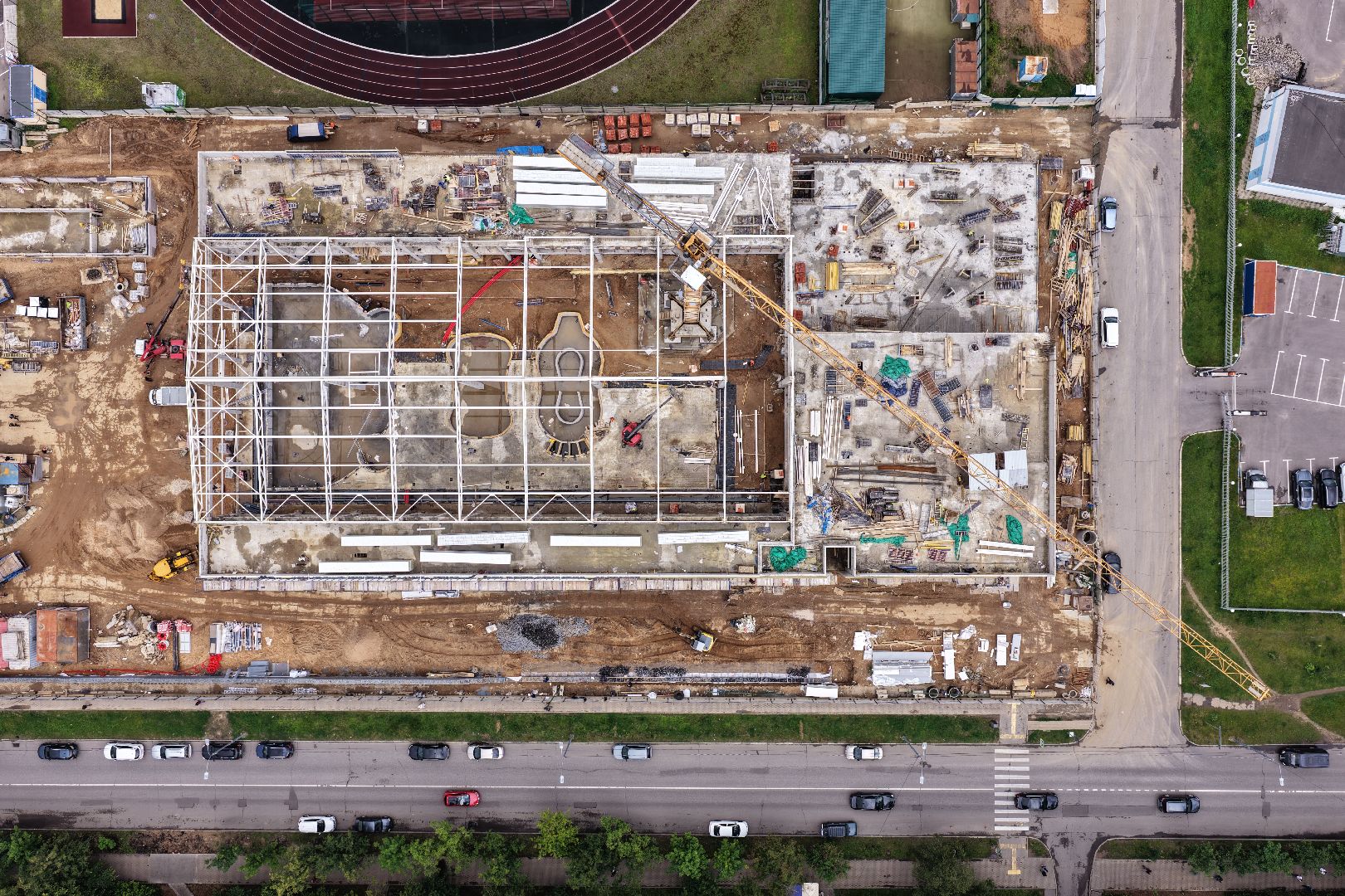 видео с коптера, акватермальный комплекс в одинцове,