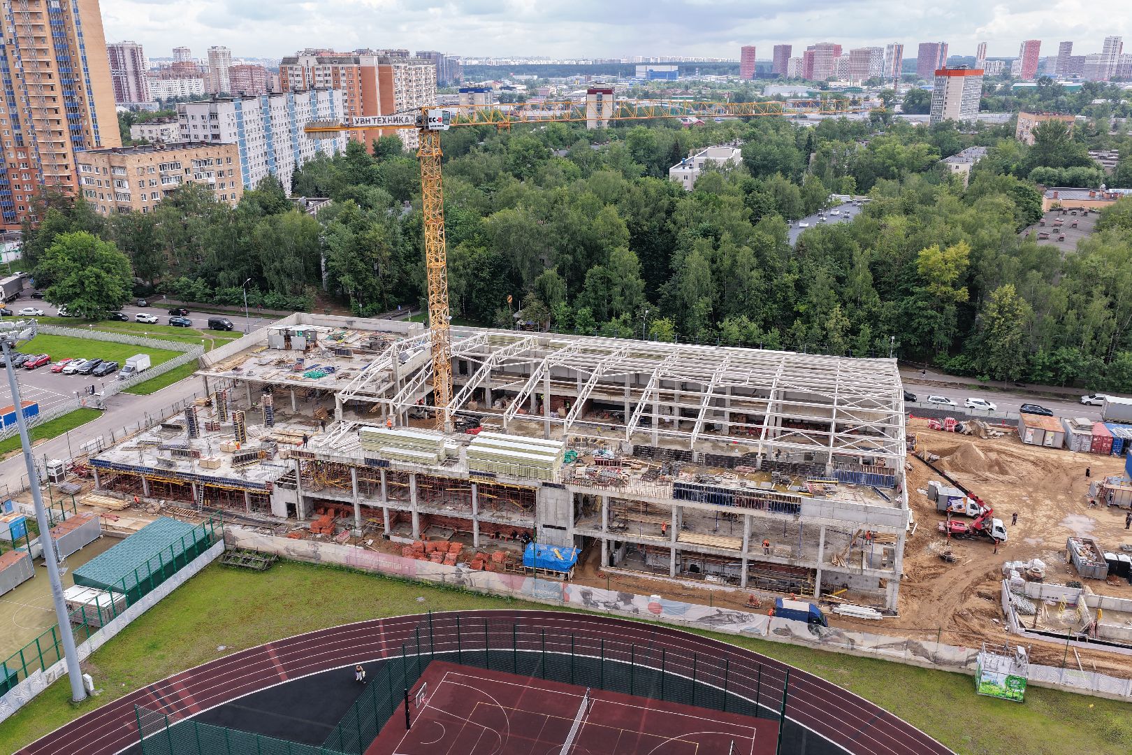 видео с коптера, акватермальный комплекс в одинцове,