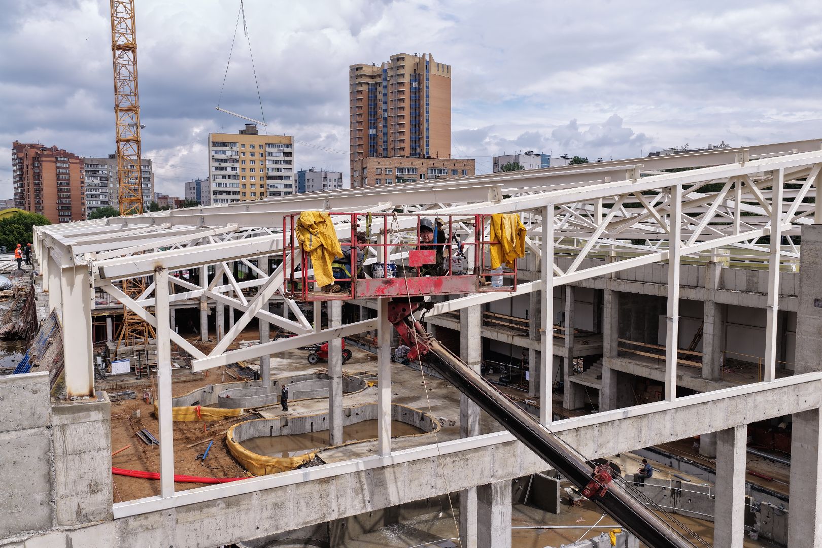 видео с коптера, акватермальный комплекс в одинцове,