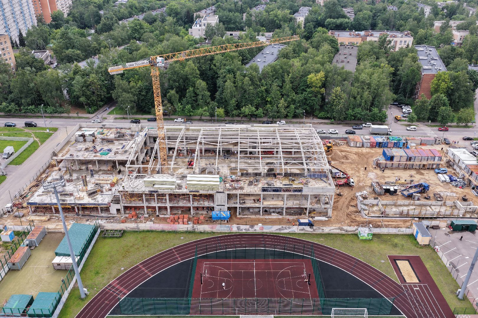 видео с коптера, акватермальный комплекс в одинцове,