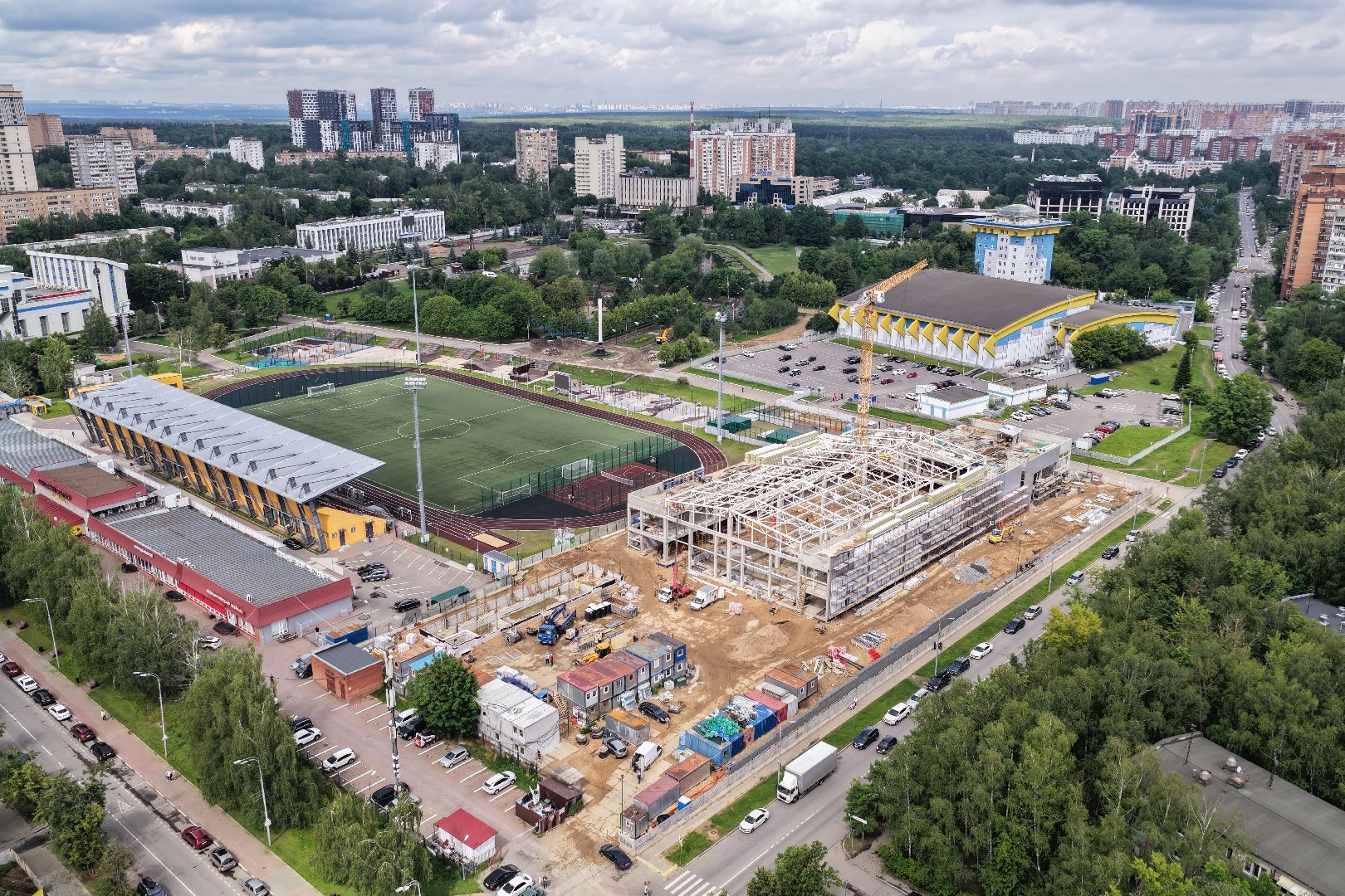 видео с коптера, акватермальный комплекс в одинцове,