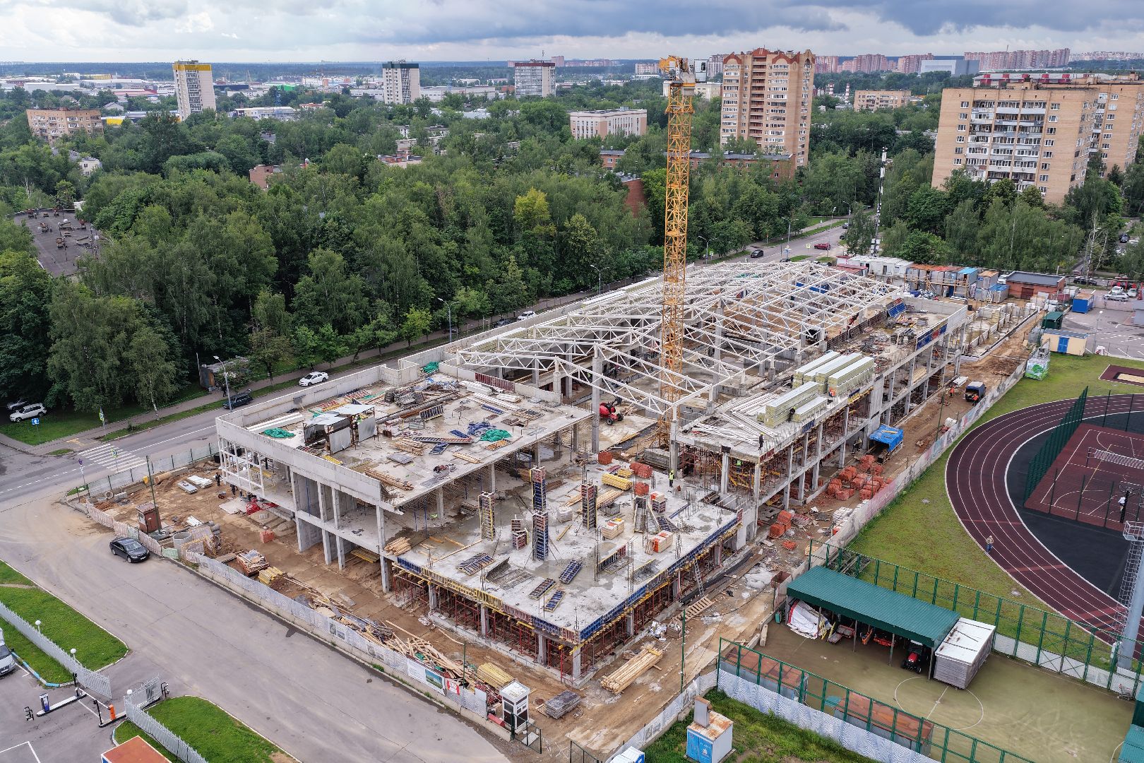 видео с коптера, акватермальный комплекс в одинцове,