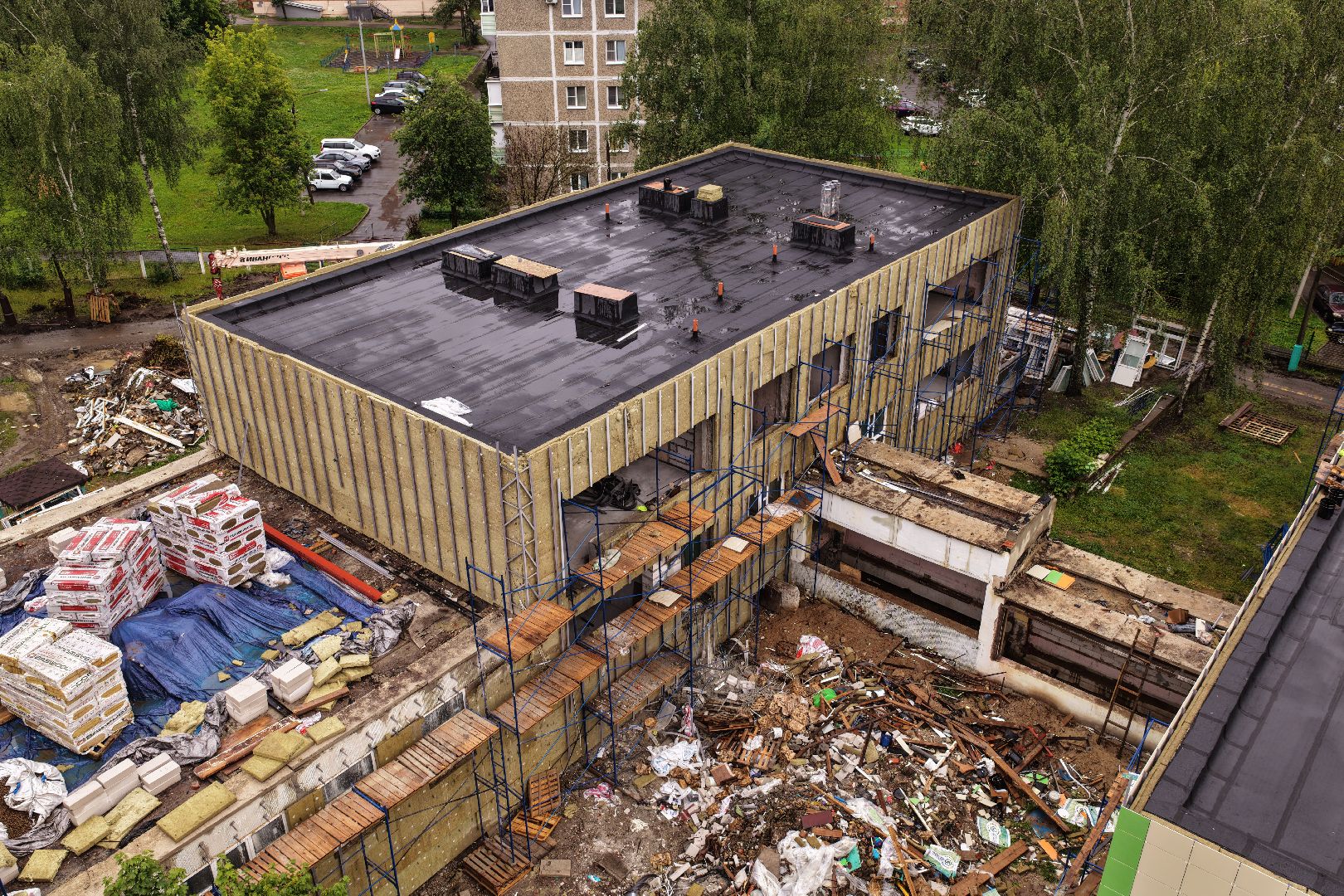 видео с коптера, ремонт детского сада егорьевск, детский сад 1 егорьевск,