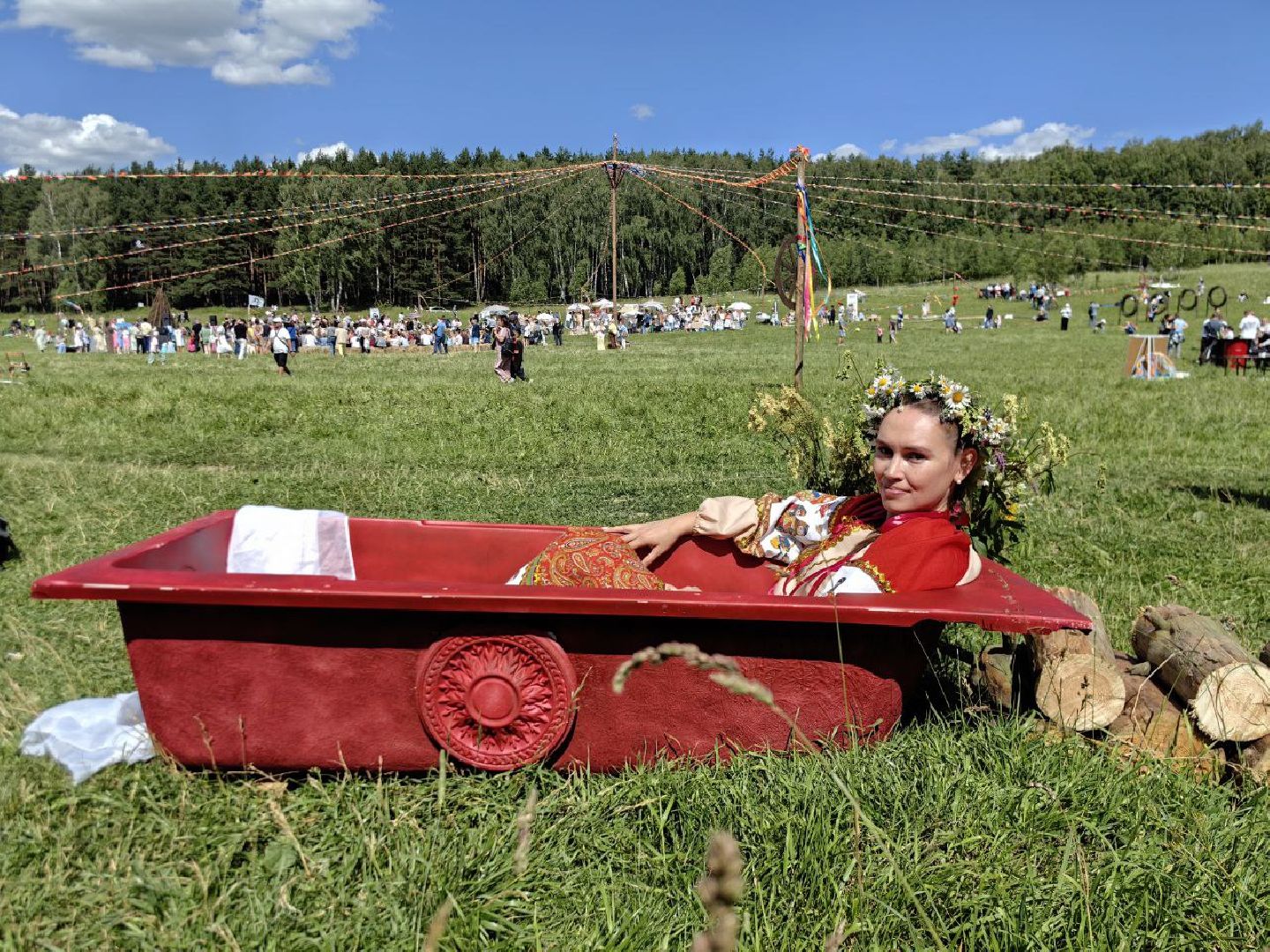 культура, общество, фестиваль, река рожайка, домодедово, подмосковье, иван купала, папоротник,