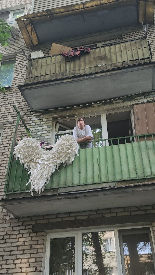 вертикалки, пушкино, ангел, балкон,музыка, необычные фигуры,увлечения,