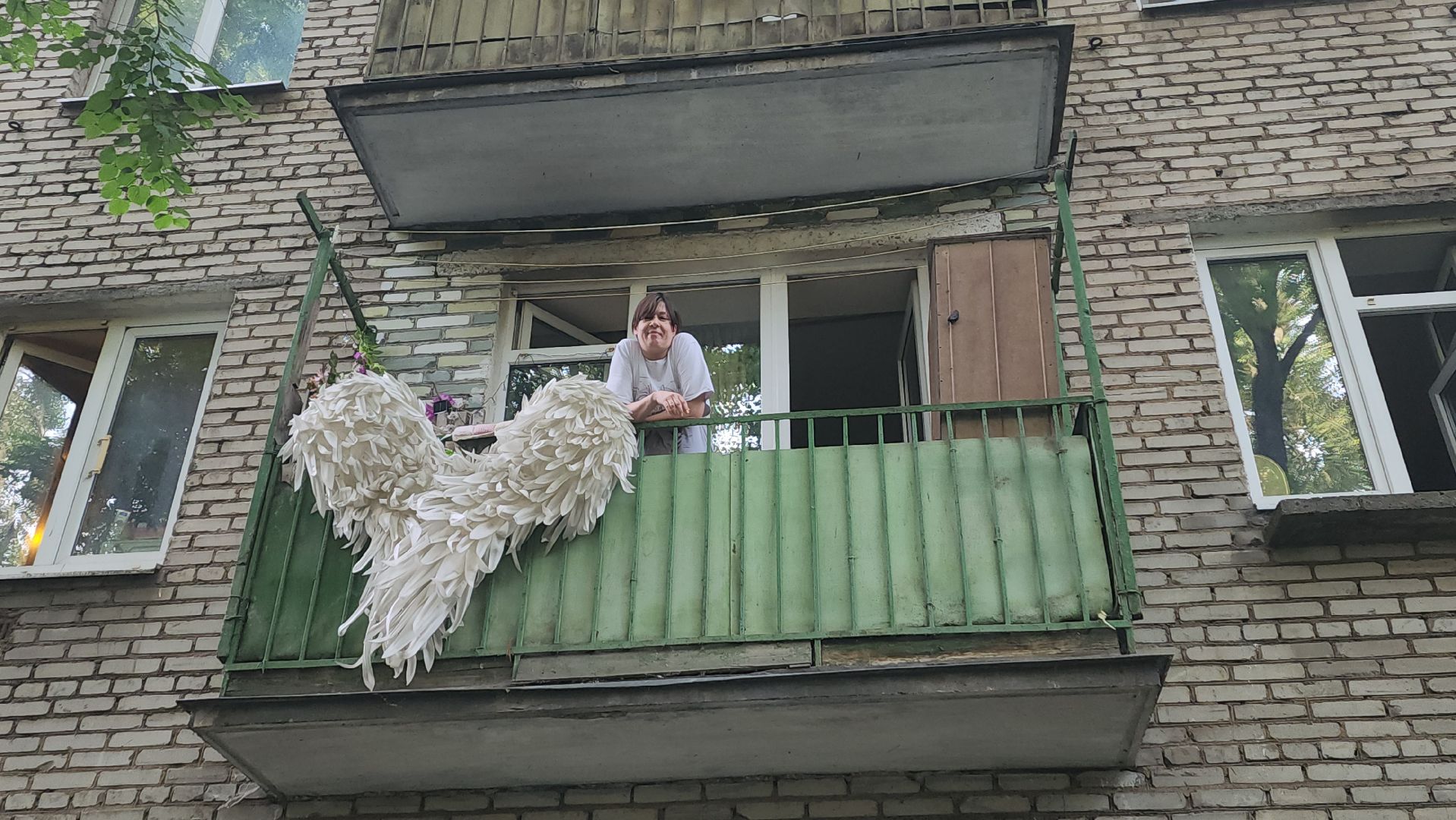 вертикалки, пушкино, ангел, балкон,музыка, необычные фигуры,увлечения,