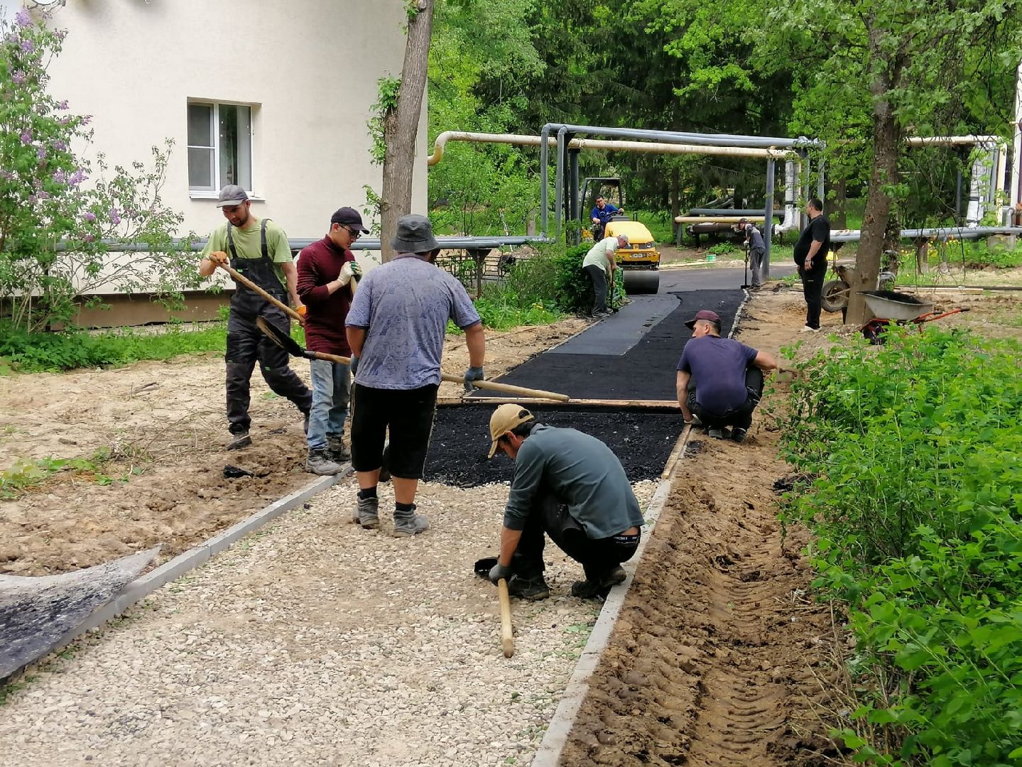 городской округ восход, благоустройство, асфальтовое покрытие, асфальтирование,