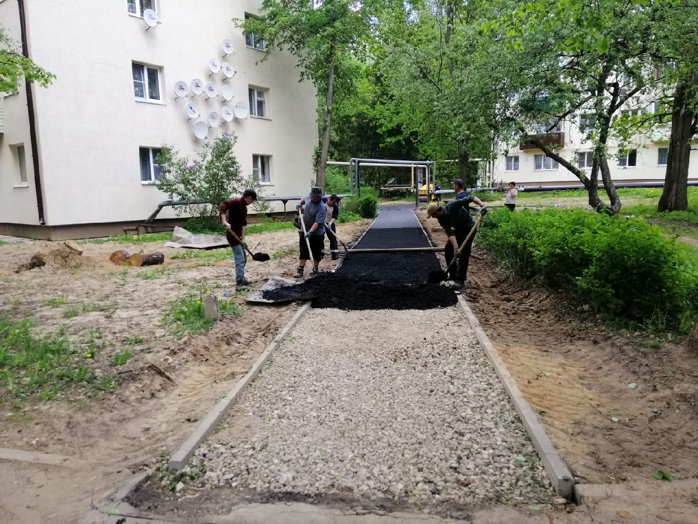 городской округ восход, благоустройство, асфальтовое покрытие, асфальтирование,