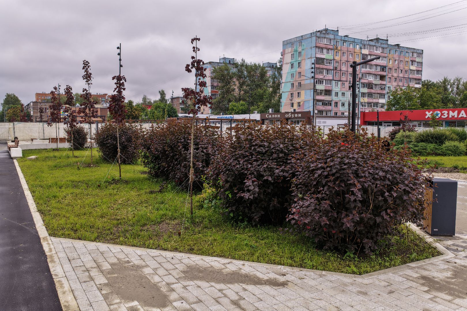 видео с коптера, Сквер 60 лет Победы в Егорьевске, благоустройство в егорьевске,