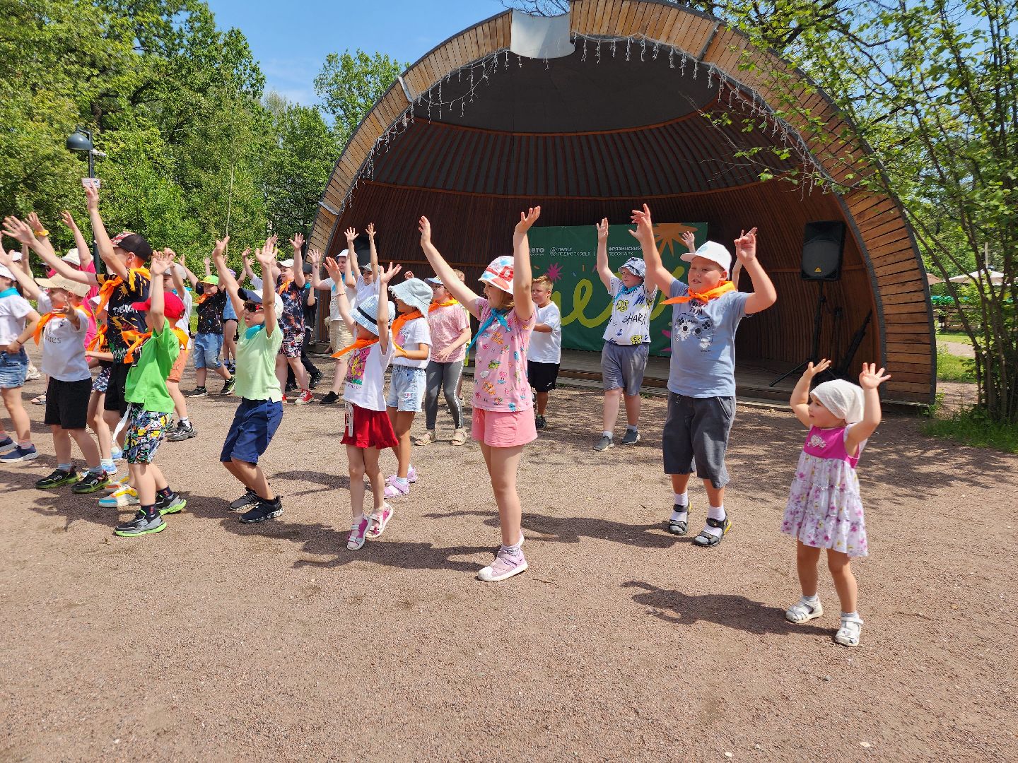 фрязино, день семьи любви и верности, концерт в парке, летний детский лагерь,