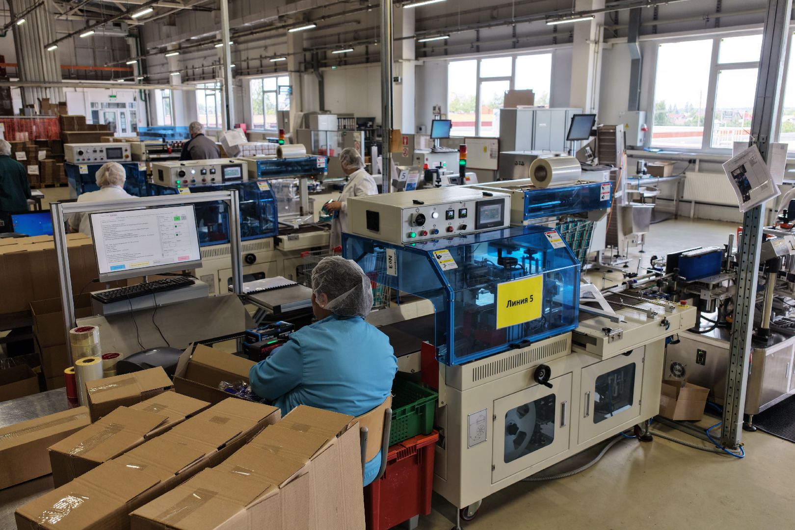 видео с коптера,  производство БАДов, завод в рузе,