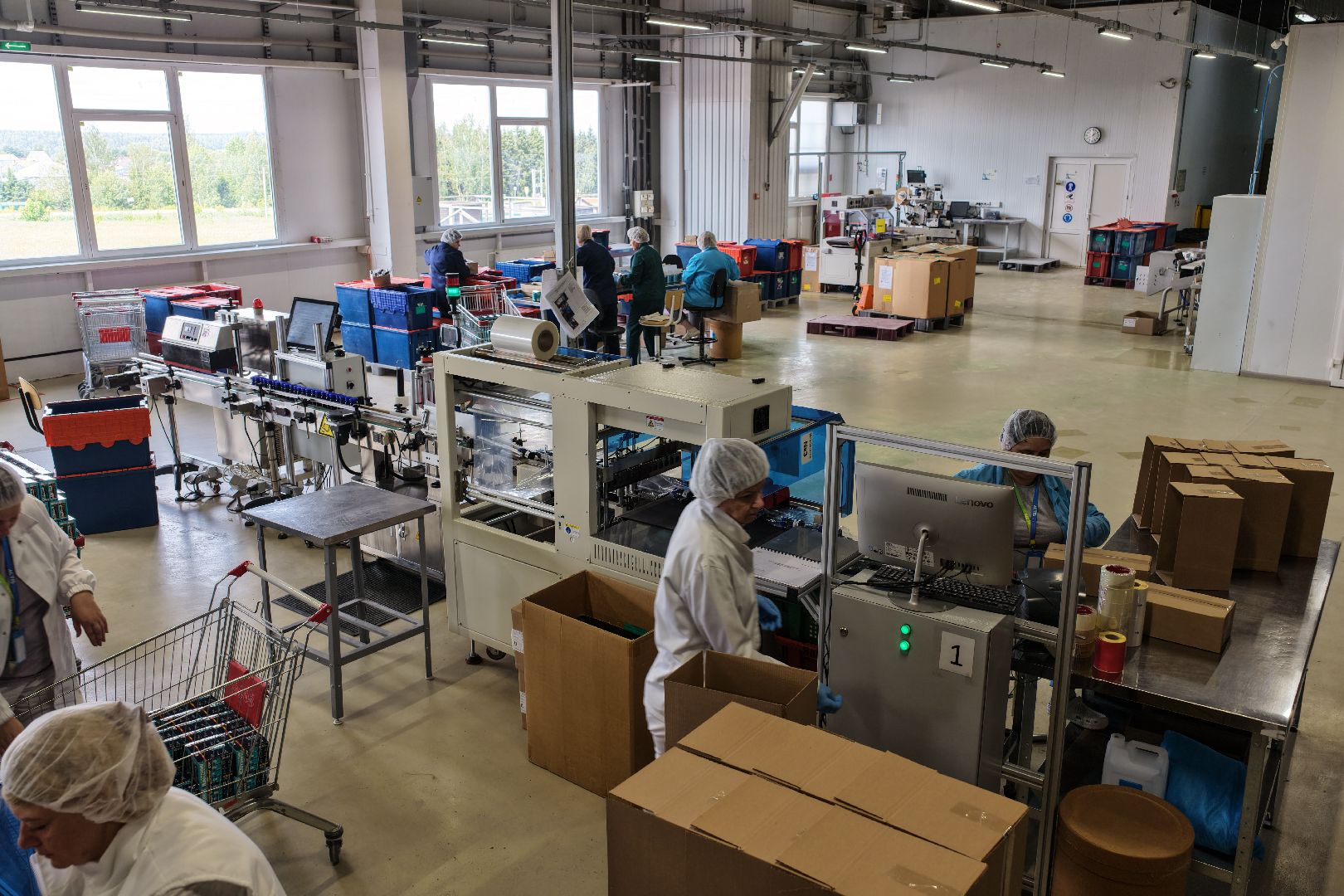 видео с коптера,  производство БАДов, завод в рузе,