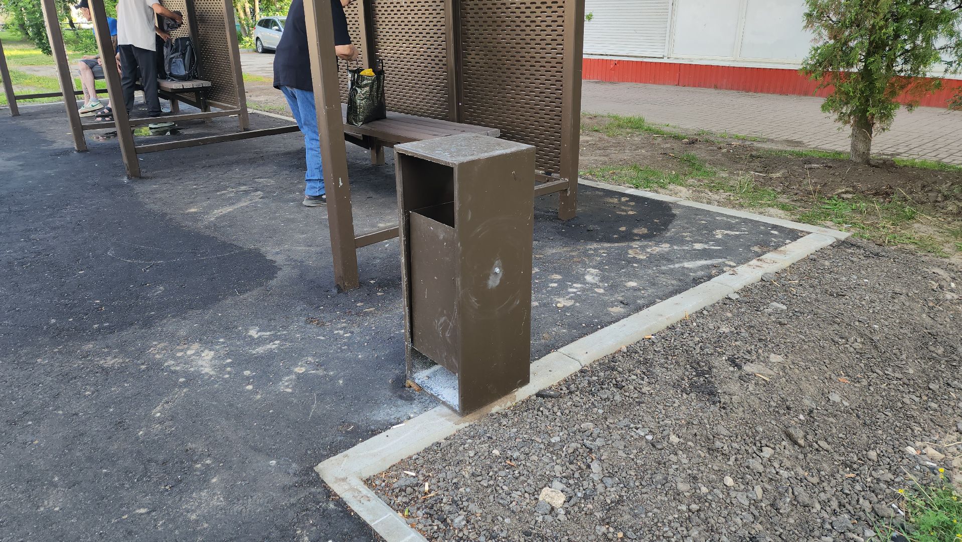 луховицы, общественный транспорт, новый остановочный павильон,