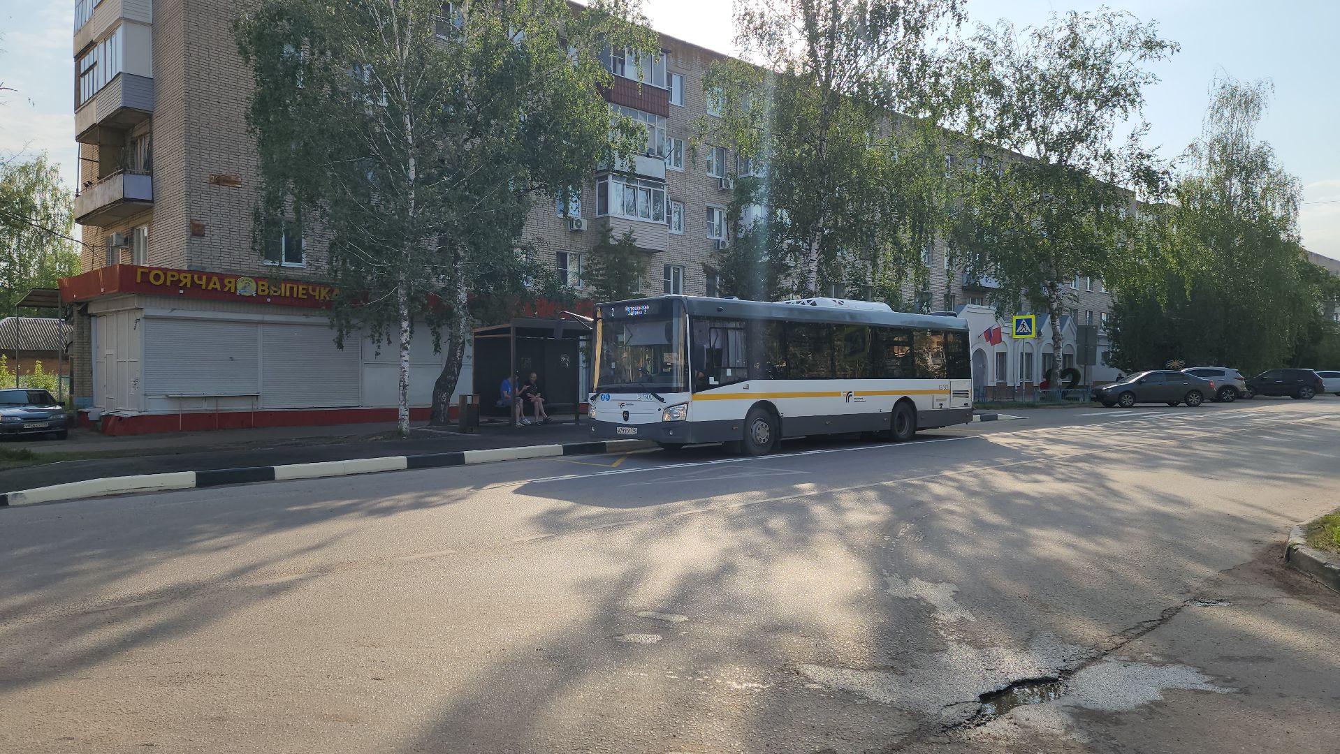 луховицы, общественный транспорт, новый остановочный павильон,