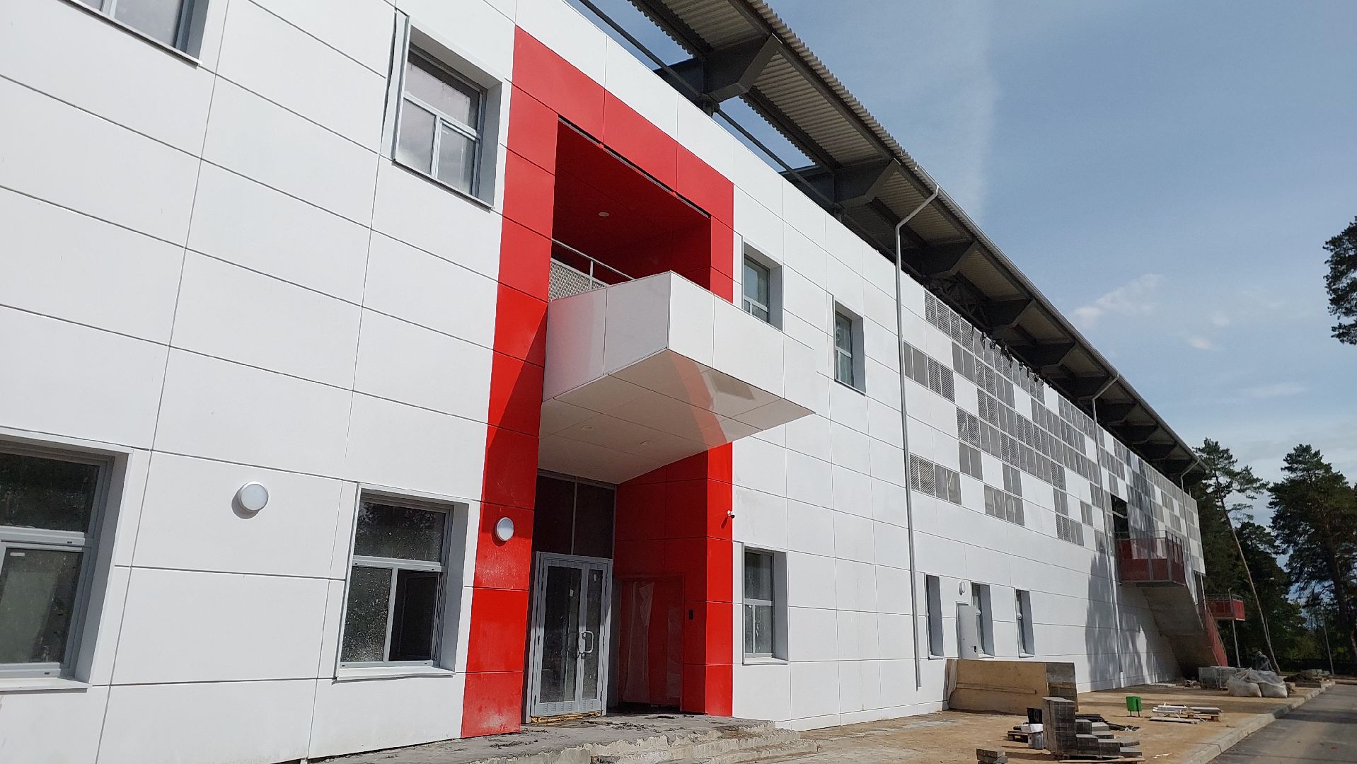 стадион, спартак, серпухов, строительство, реконструкция, фасады, спорт,