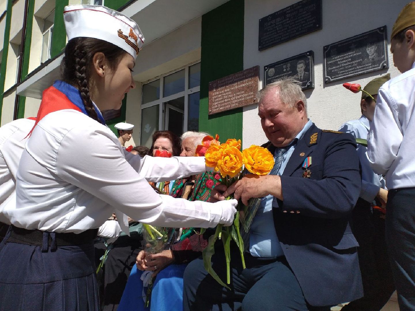 ученики, школа, праздник, День Победы, ветераны, Лосино-Петровский