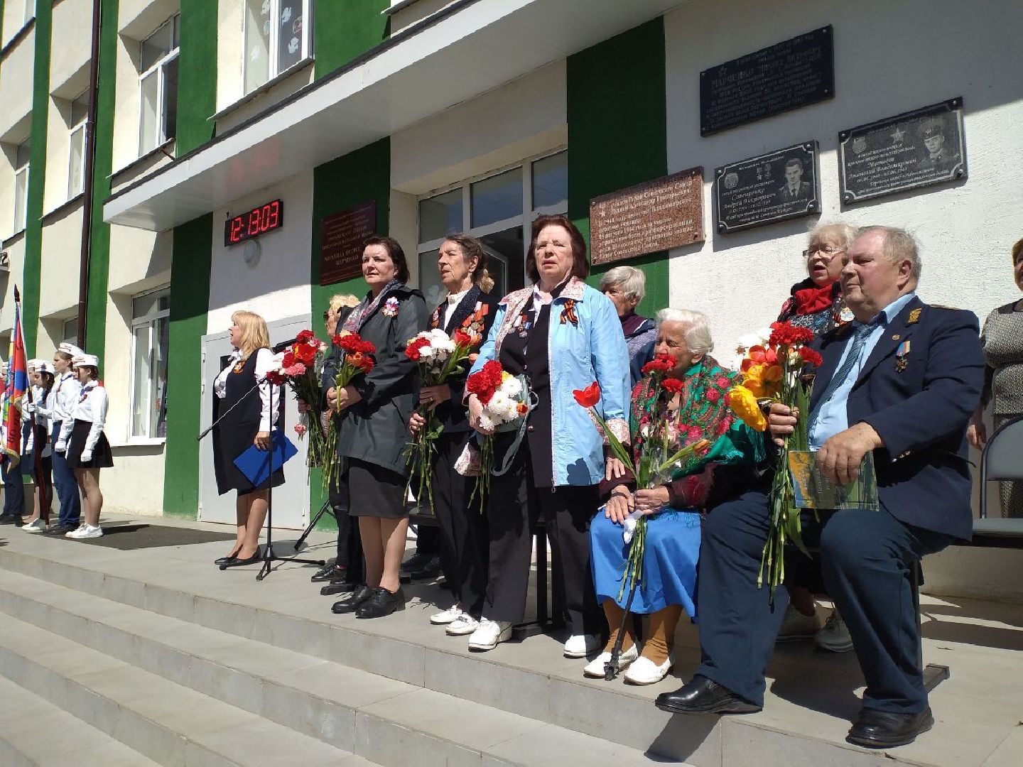 ученики, школа, праздник, День Победы, ветераны, Лосино-Петровский