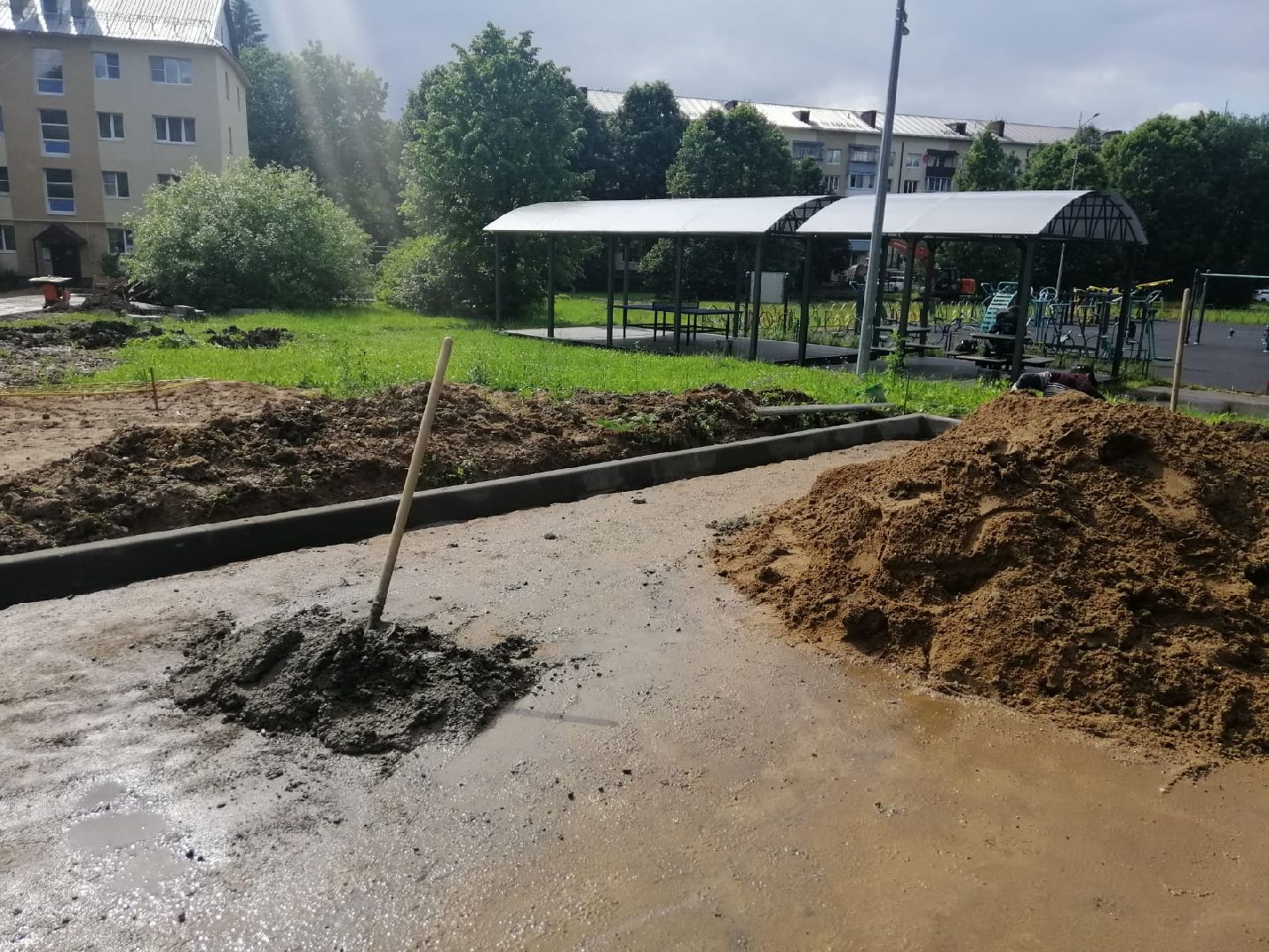 городской округ восход, благоустройство, парковка автомобилей, парковочный карман,