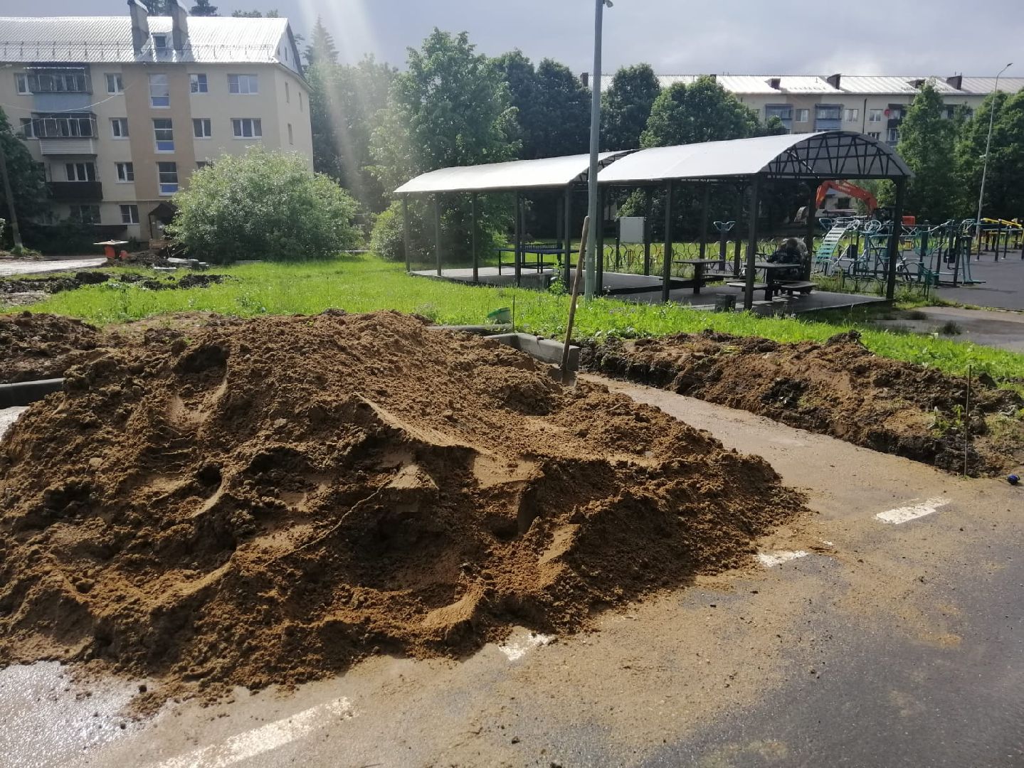 городской округ восход, благоустройство, парковка автомобилей, парковочный карман,