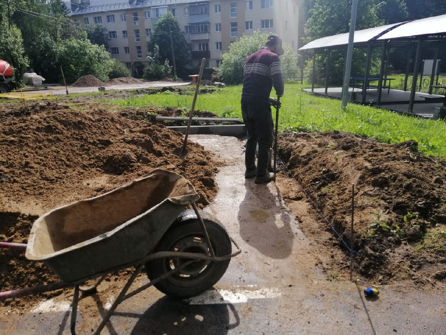 городской округ восход, благоустройство, парковка автомобилей, парковочный карман,