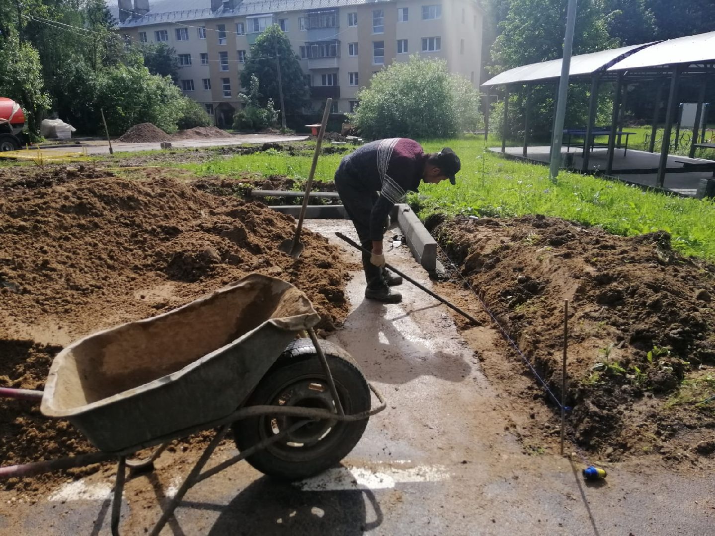 городской округ восход, благоустройство, парковка автомобилей, парковочный карман,