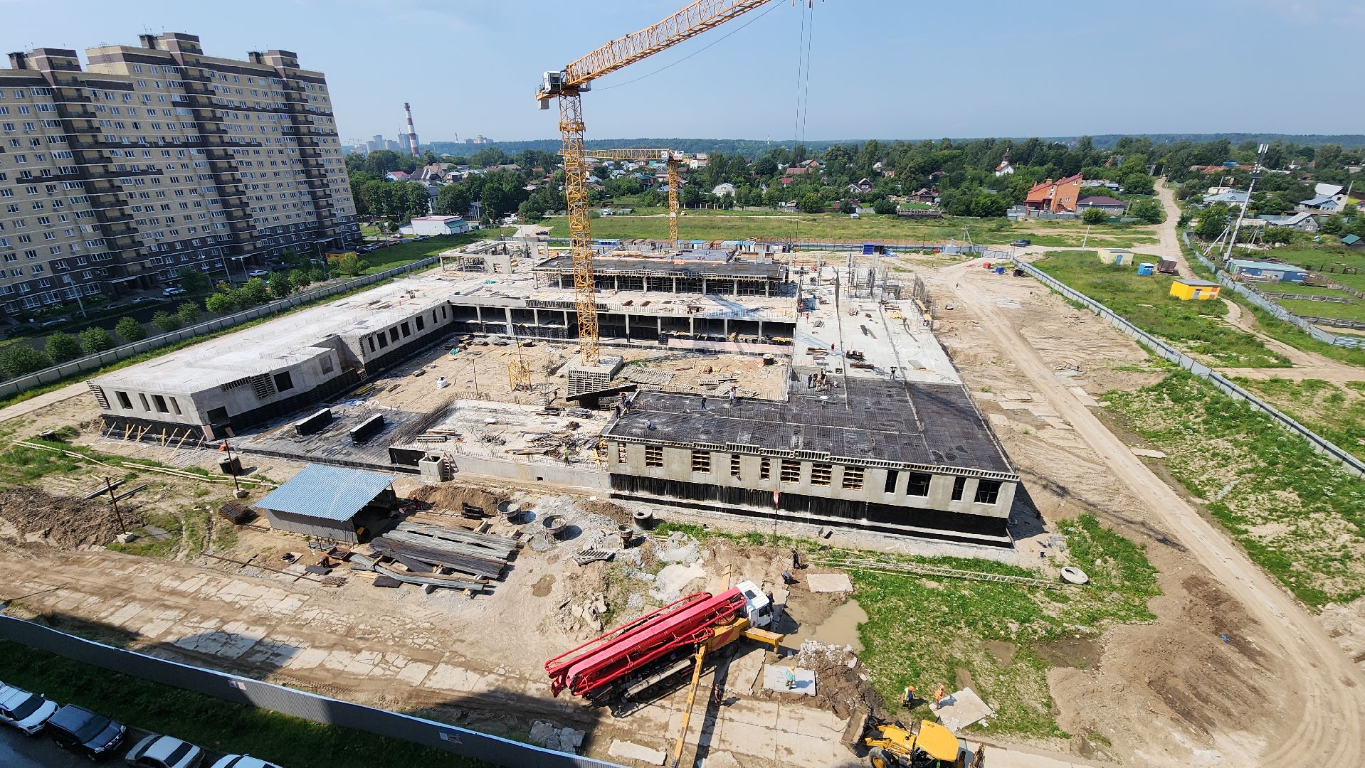 строительство, школа, лосино-петровский,