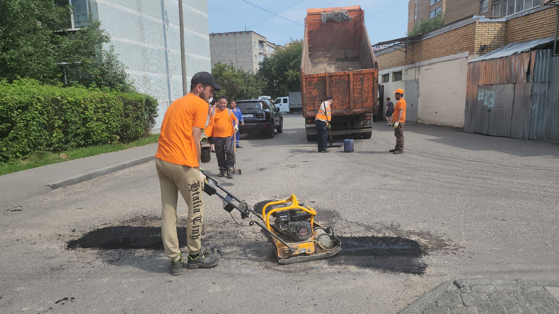 вертикалки, ивантеевка, ямочный ремонт, ямы, асфальтирование,коммунальная служба,