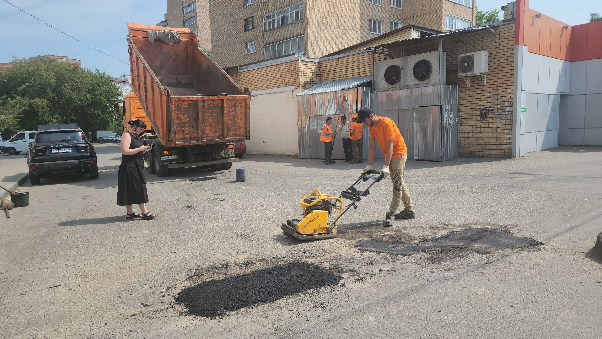 вертикалки, ивантеевка, ямочный ремонт, ямы, асфальтирование,коммунальная служба,
