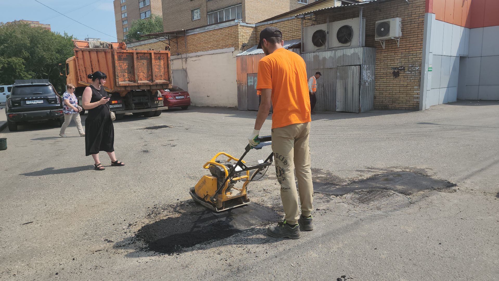 вертикалки, ивантеевка, ямочный ремонт, ямы, асфальтирование,коммунальная служба,