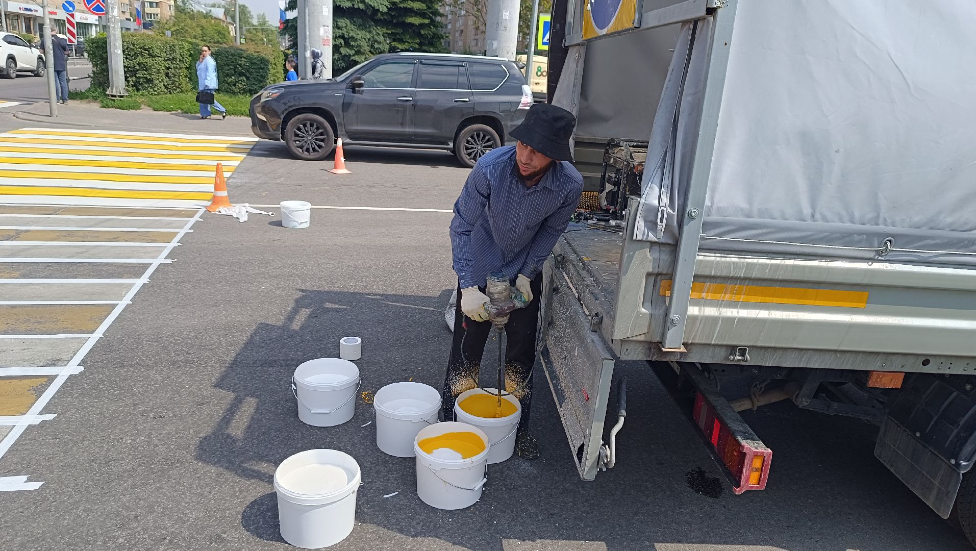 разметка дороги, лобня, дорога,