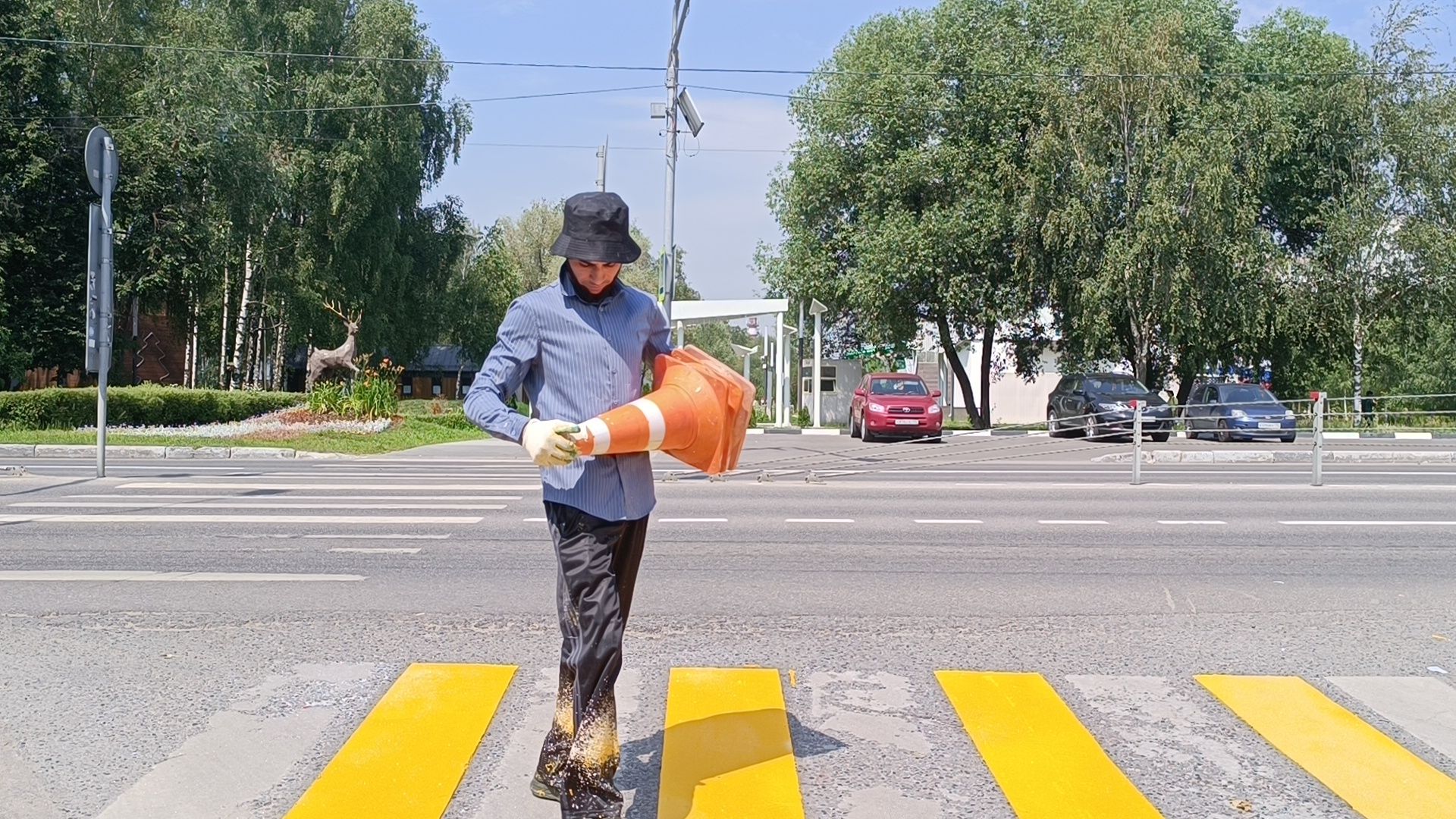 разметка дороги, лобня, дорога,