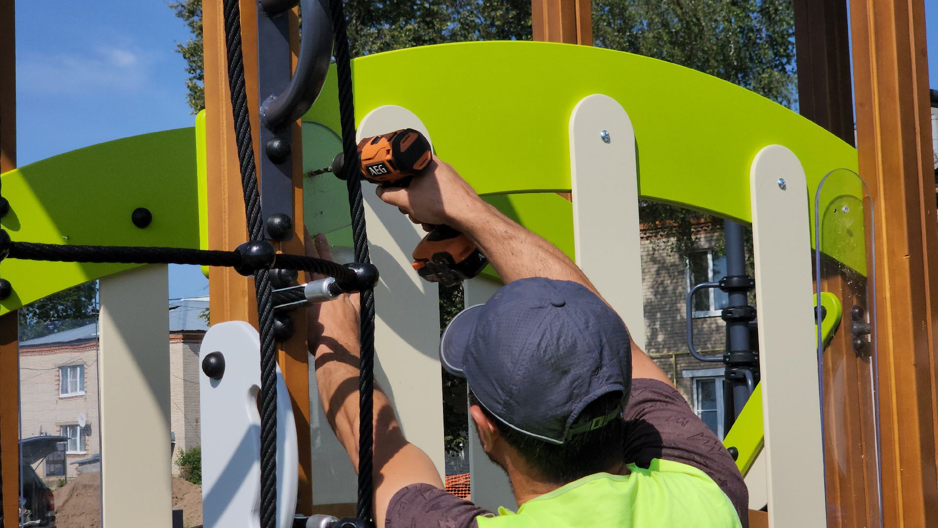 щёлково, новая детская площадка, установка детской площадки,