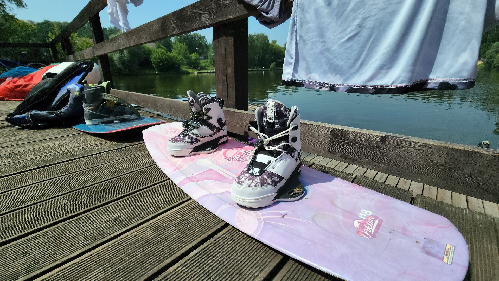 красногорск, лето в подмосковье, старая плотина, вейкбординг,