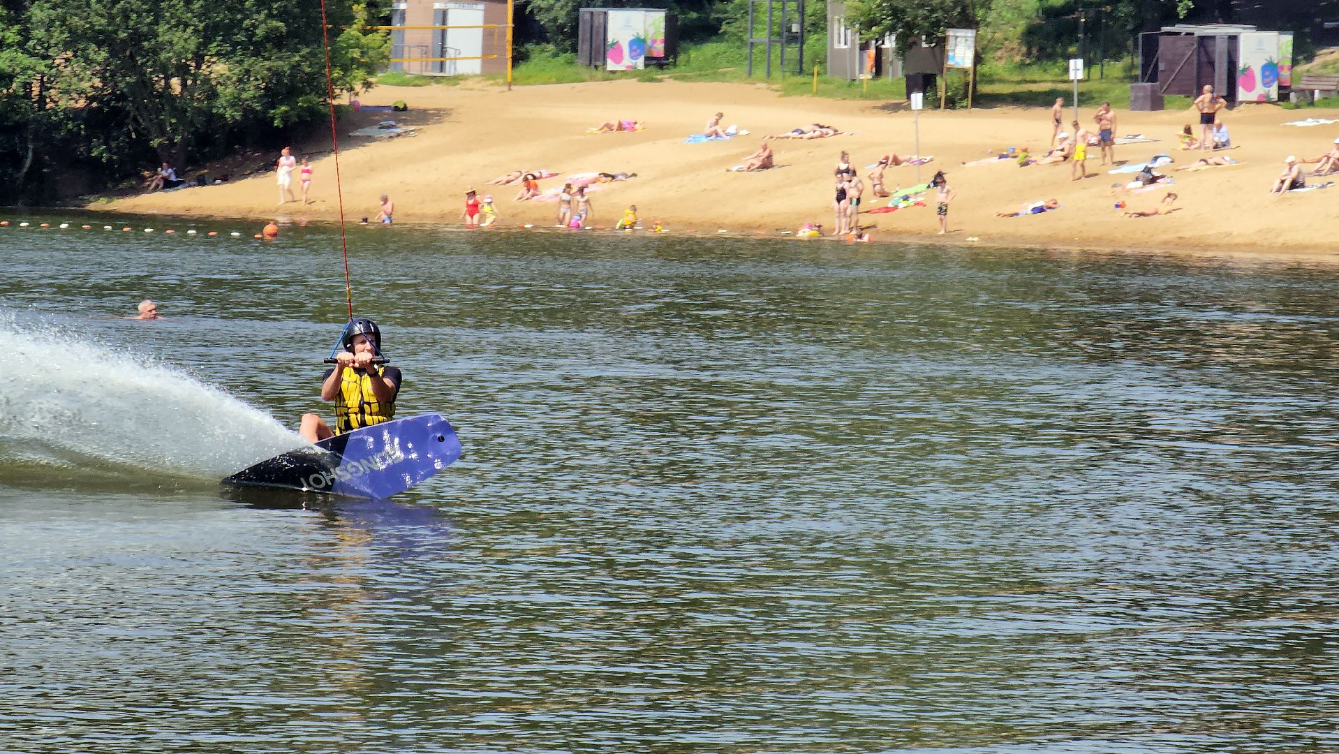 красногорск, лето в подмосковье, старая плотина, вейкбординг,