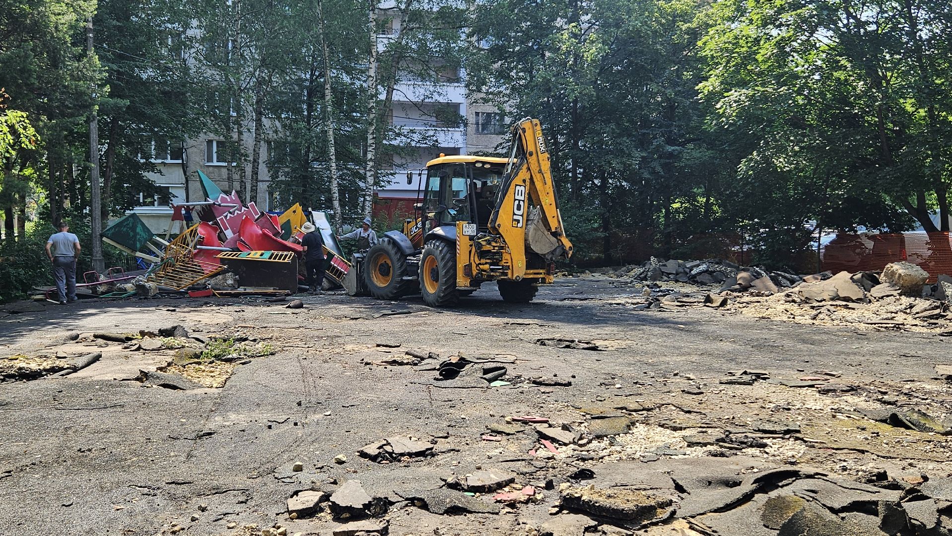 детская  площадка, жуковский, демонтаж,