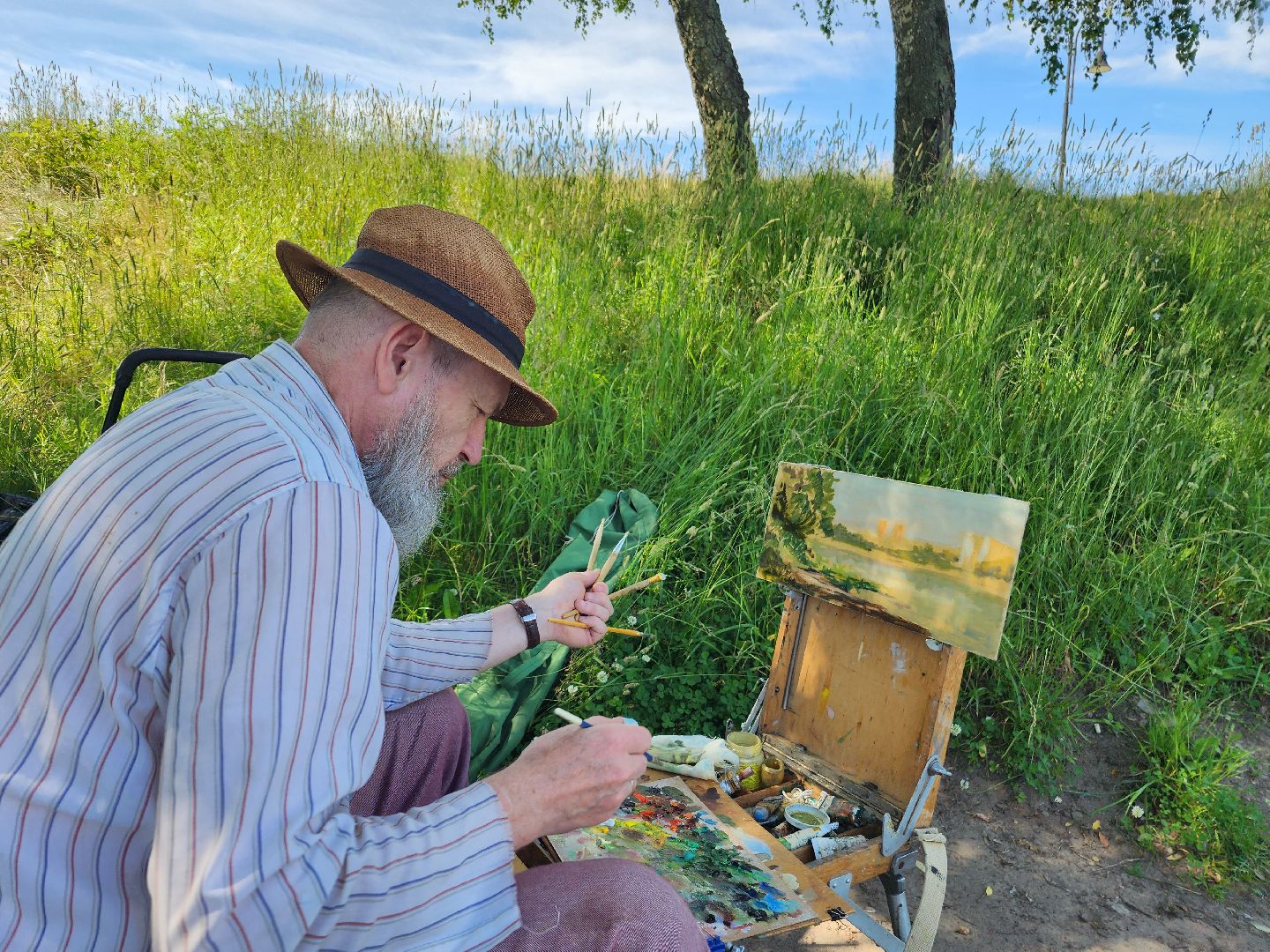 фрязино, художники, пленэр,